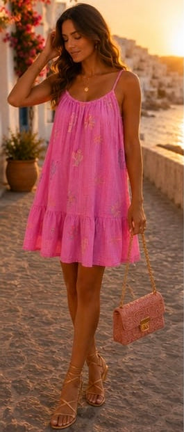 Sandra Dress -Pink