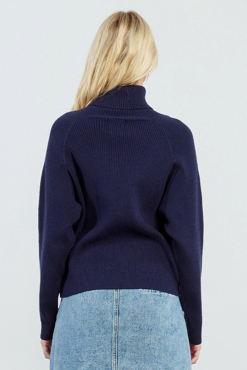Molly Crossover Knit - Blue