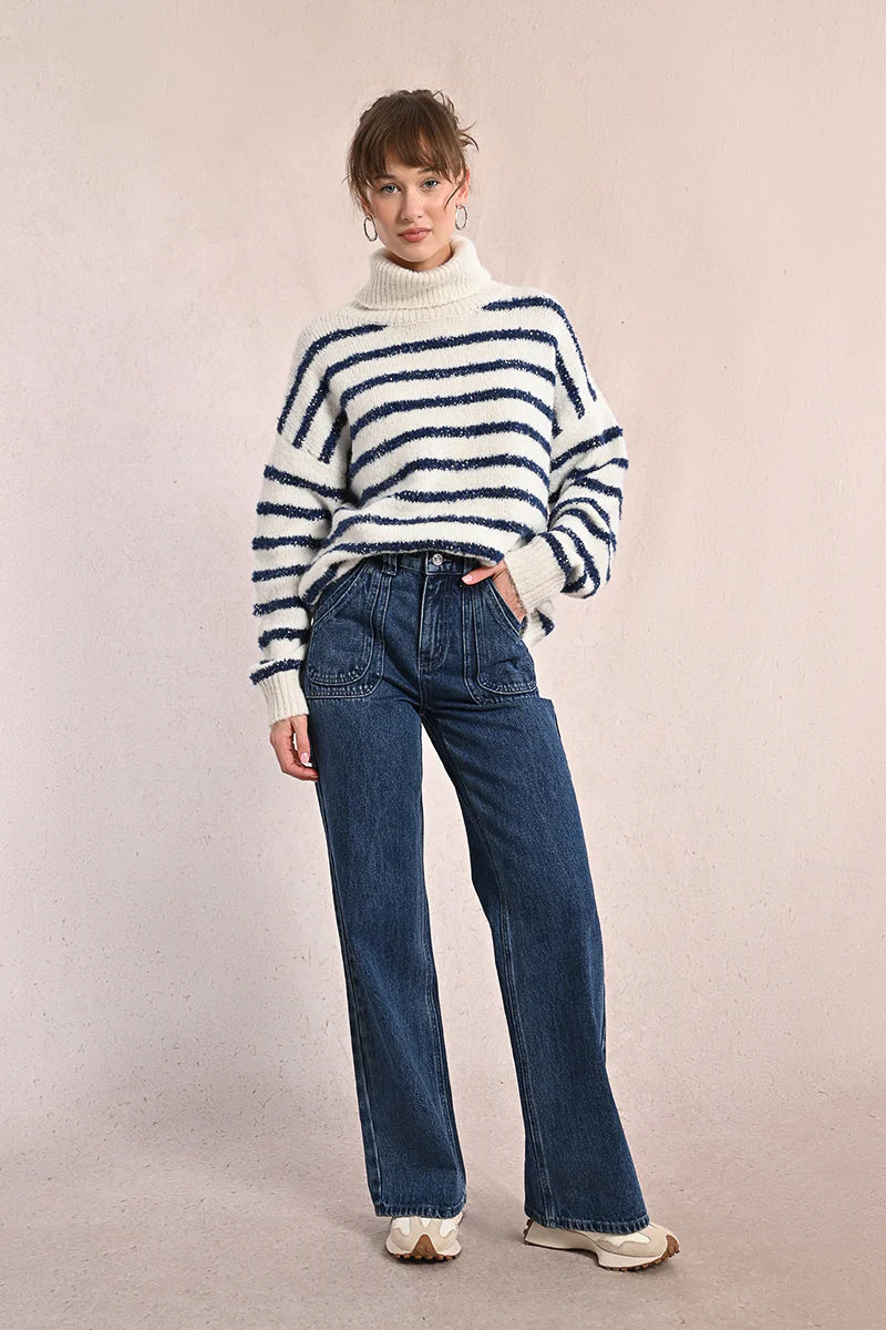 Molly Square Pocket Denim
