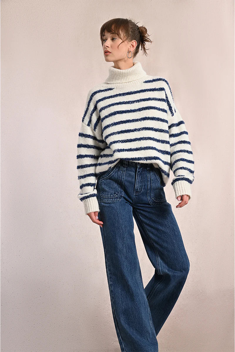 Molly Square Pocket Denim