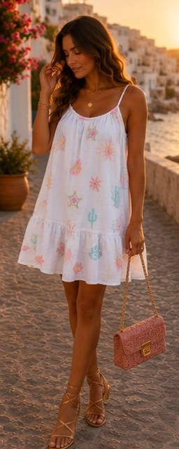 Sandra Dress - White