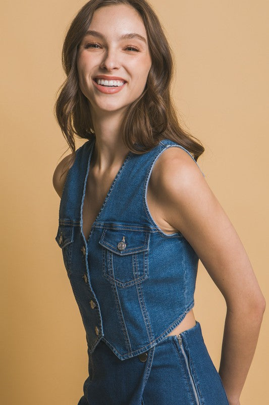 Tia -Denim Vest