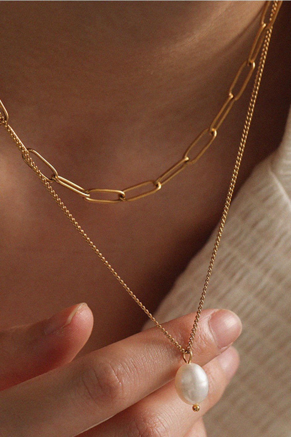 Ruth Layered Pearl Necklace