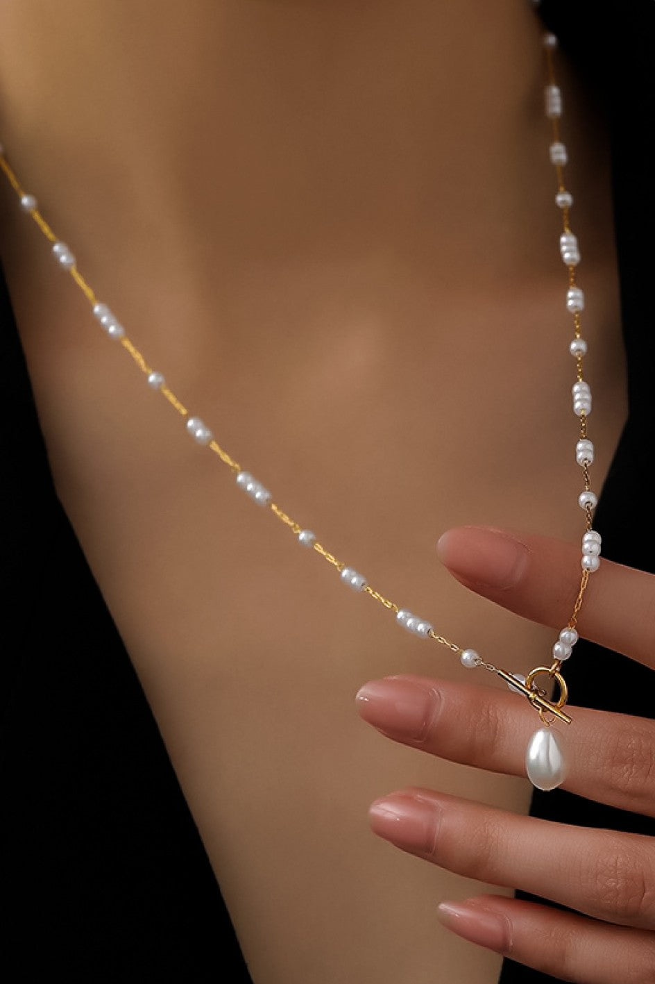 Julia Pearl Beaded Necklace