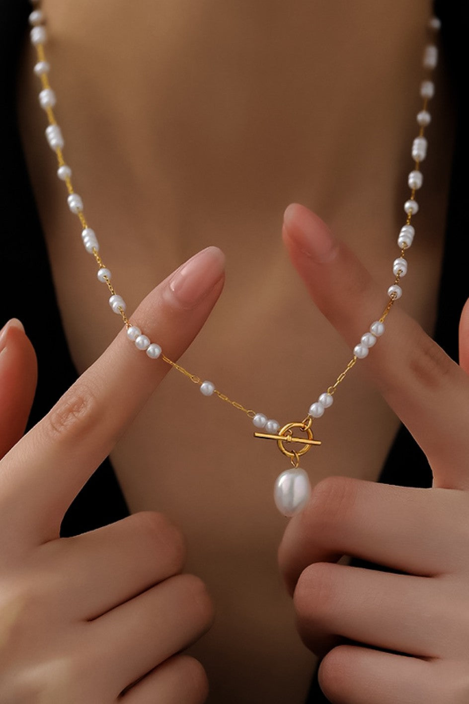 Julia Pearl Beaded Necklace