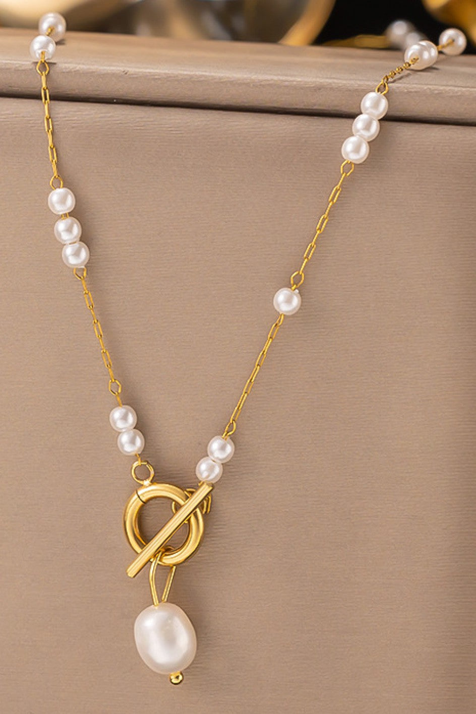 Julia Pearl Beaded Necklace