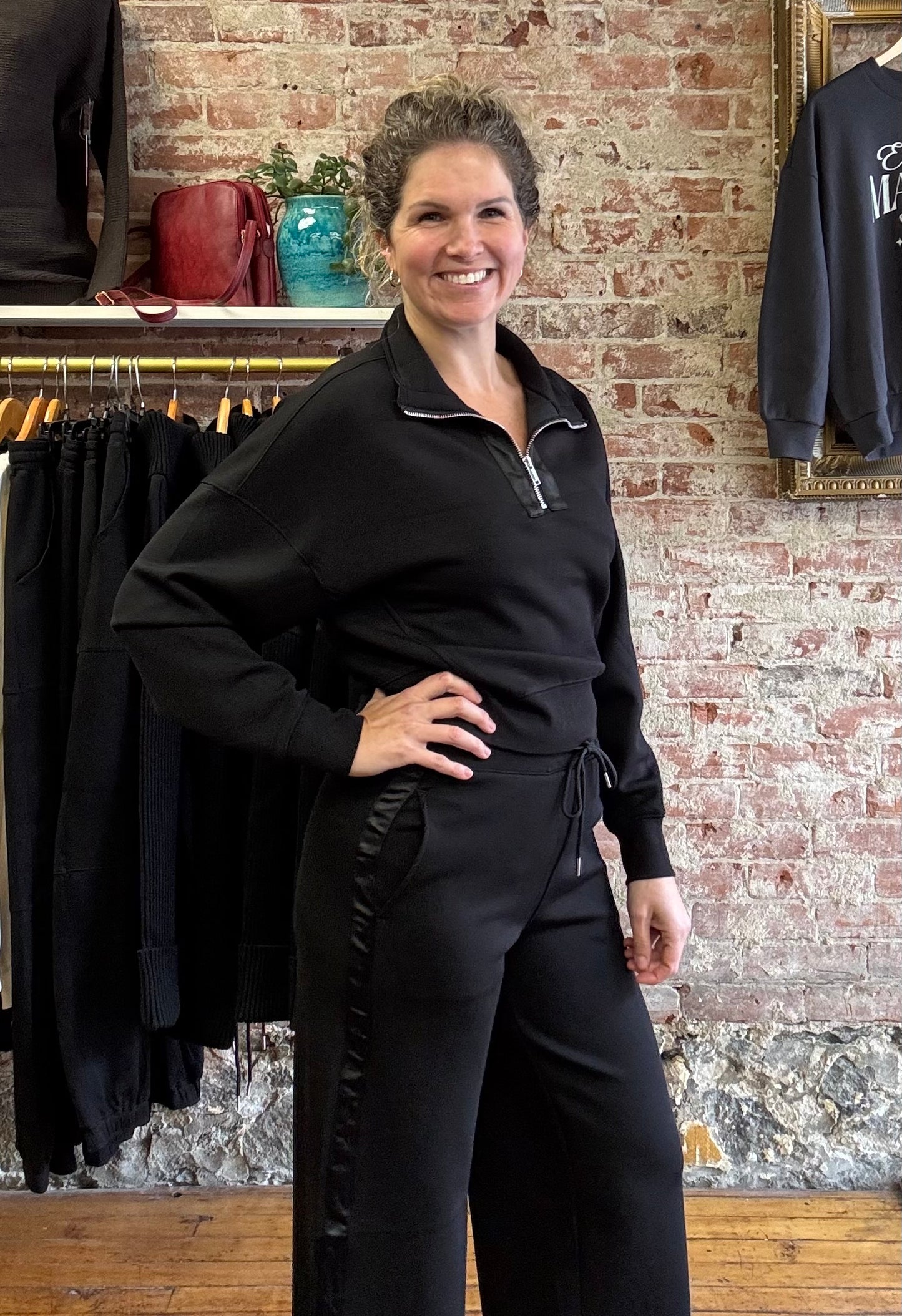 Erika Pant with Satin Tuxedo Side