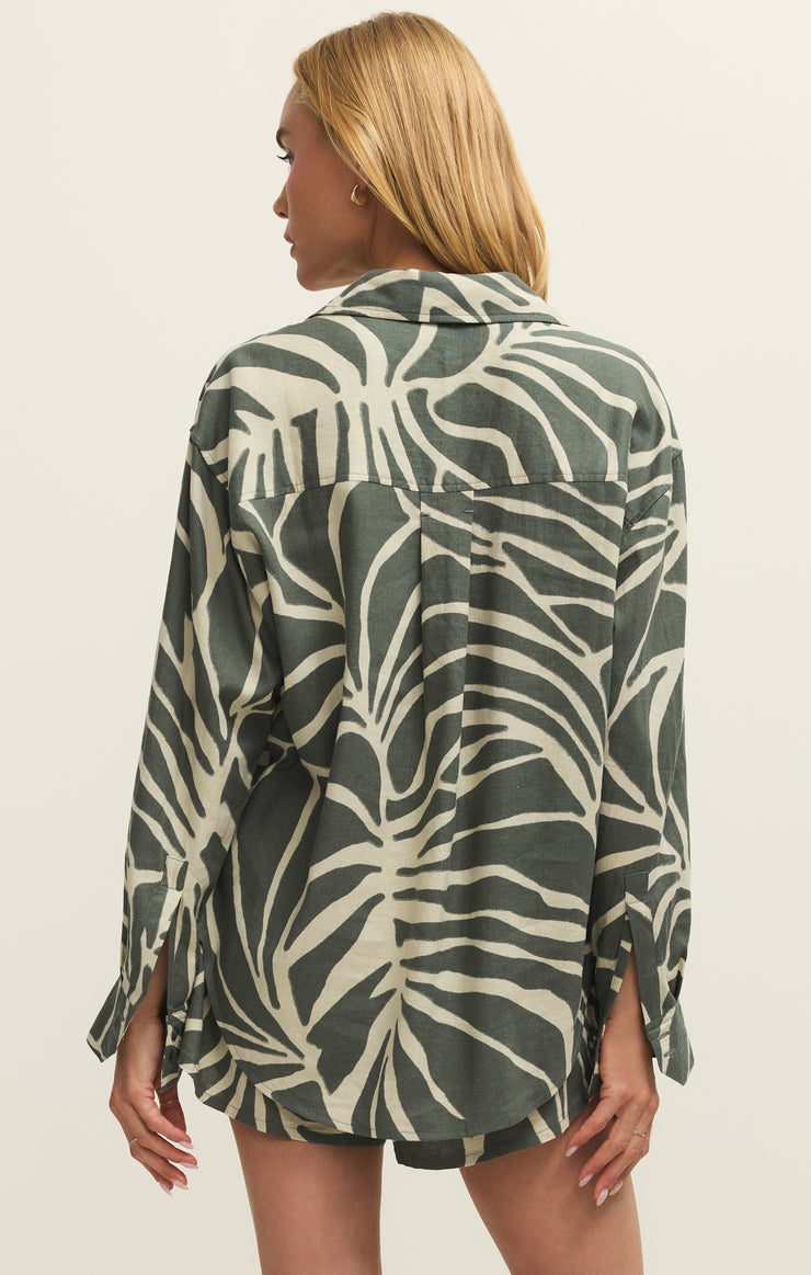 Tova Palm Button Up