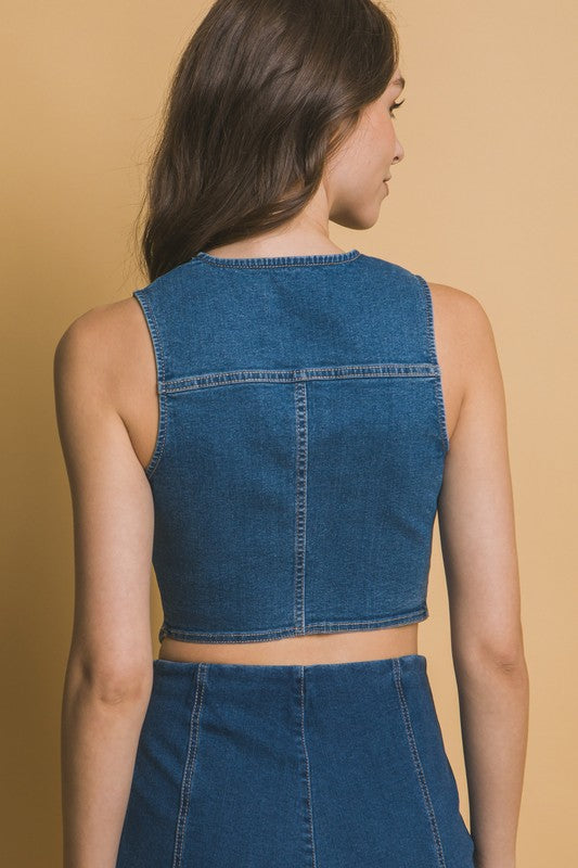 Tia -Denim Vest