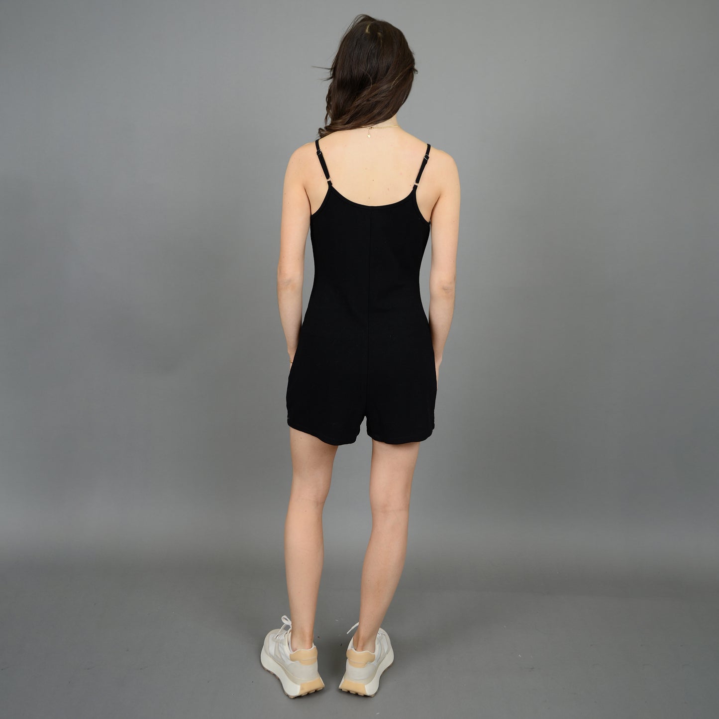 Kaine Slub Terry Shoulder Strap Romper