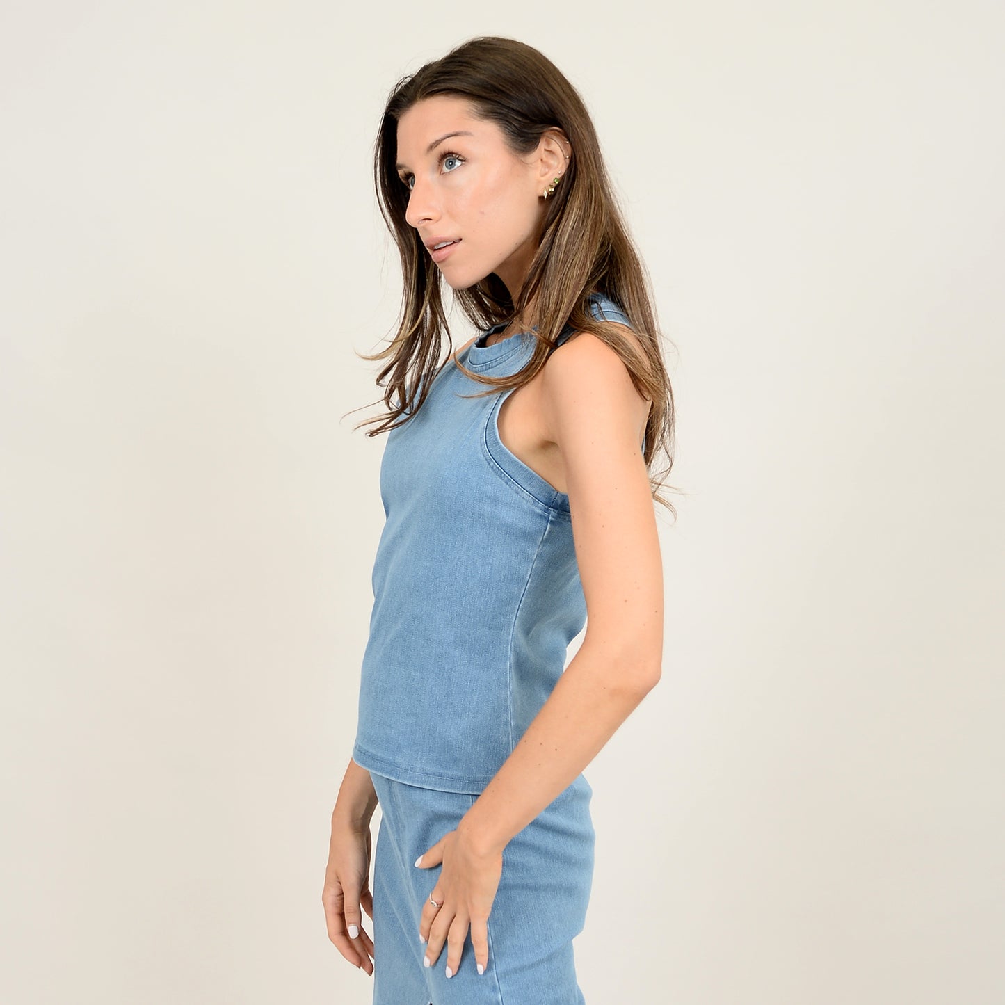 Adina Denim Compression Tank