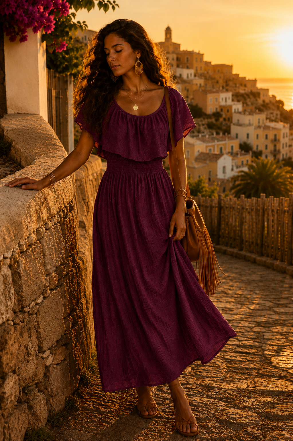 Trina Dress - Plum