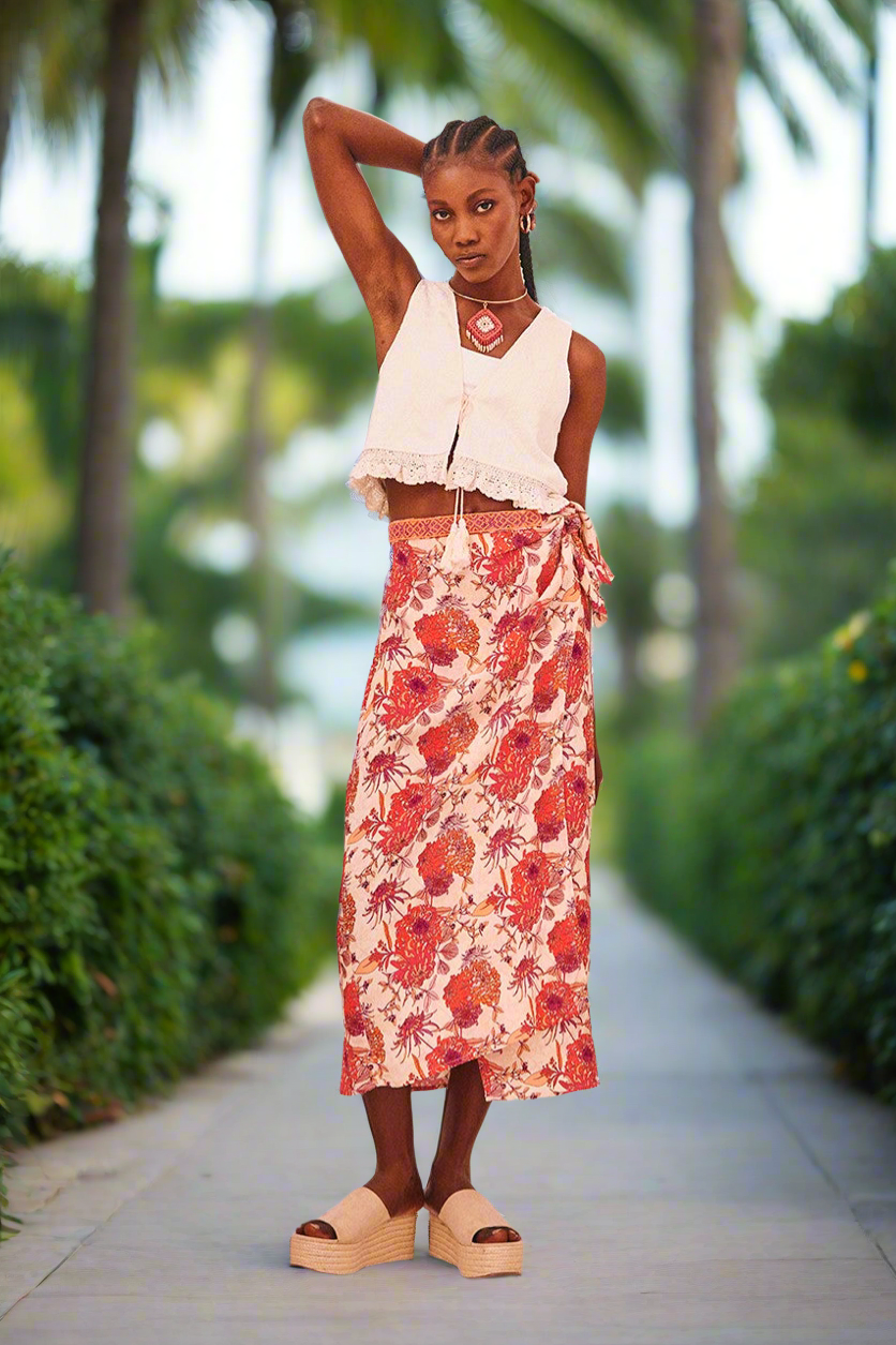 Niagara Printed Skirt