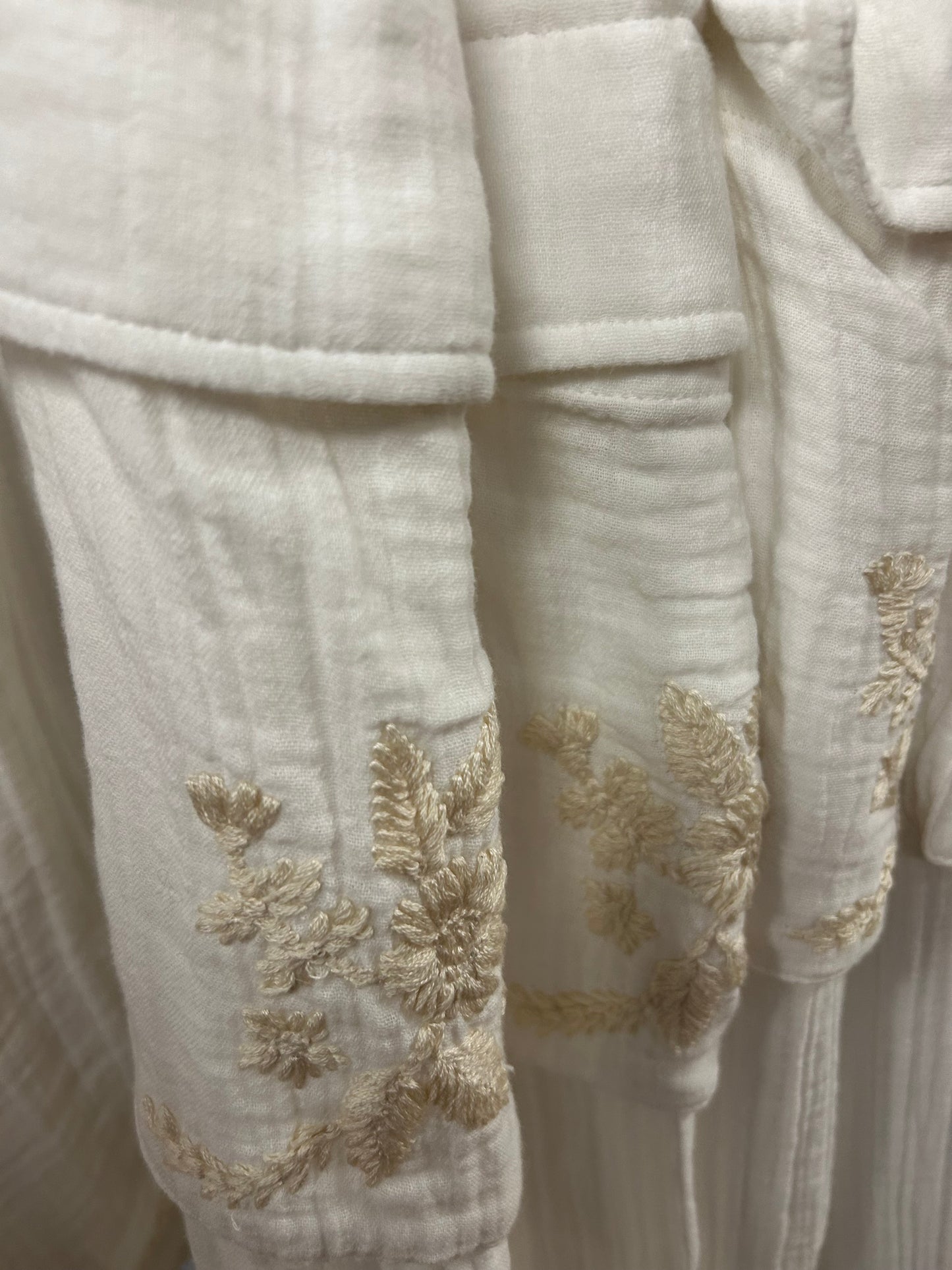 Cotton Embroidered Pant
