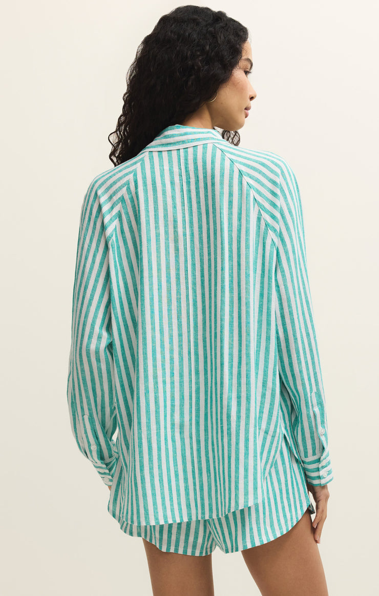 La Palma Striped Button Up