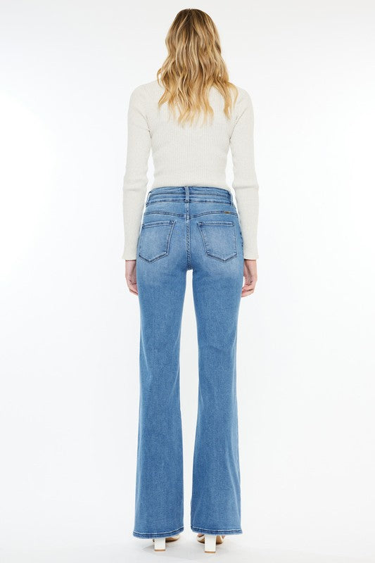 High Rise Wide Flare Jeans
