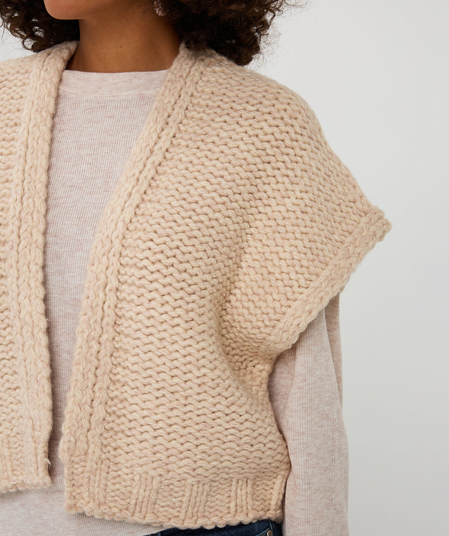 Knit Short sleeve Cardi