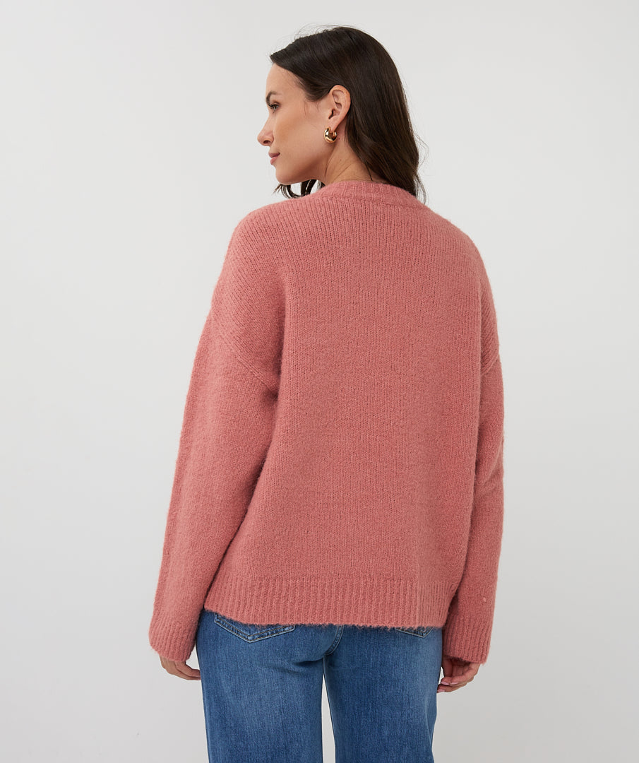 Cyndie Knit - Antique Rose