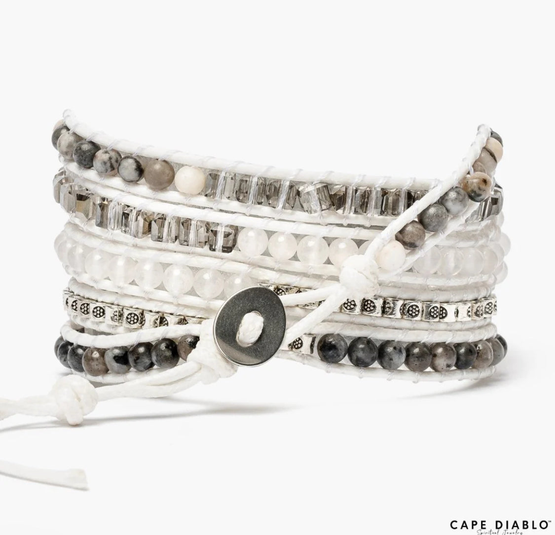 White Labradorite Apple Watch Strap