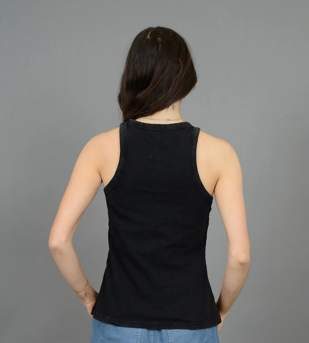 Sayuri Tank Top Vintage Black