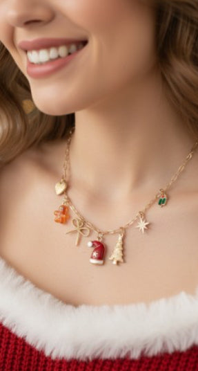 Gingerbread Charm Necklace