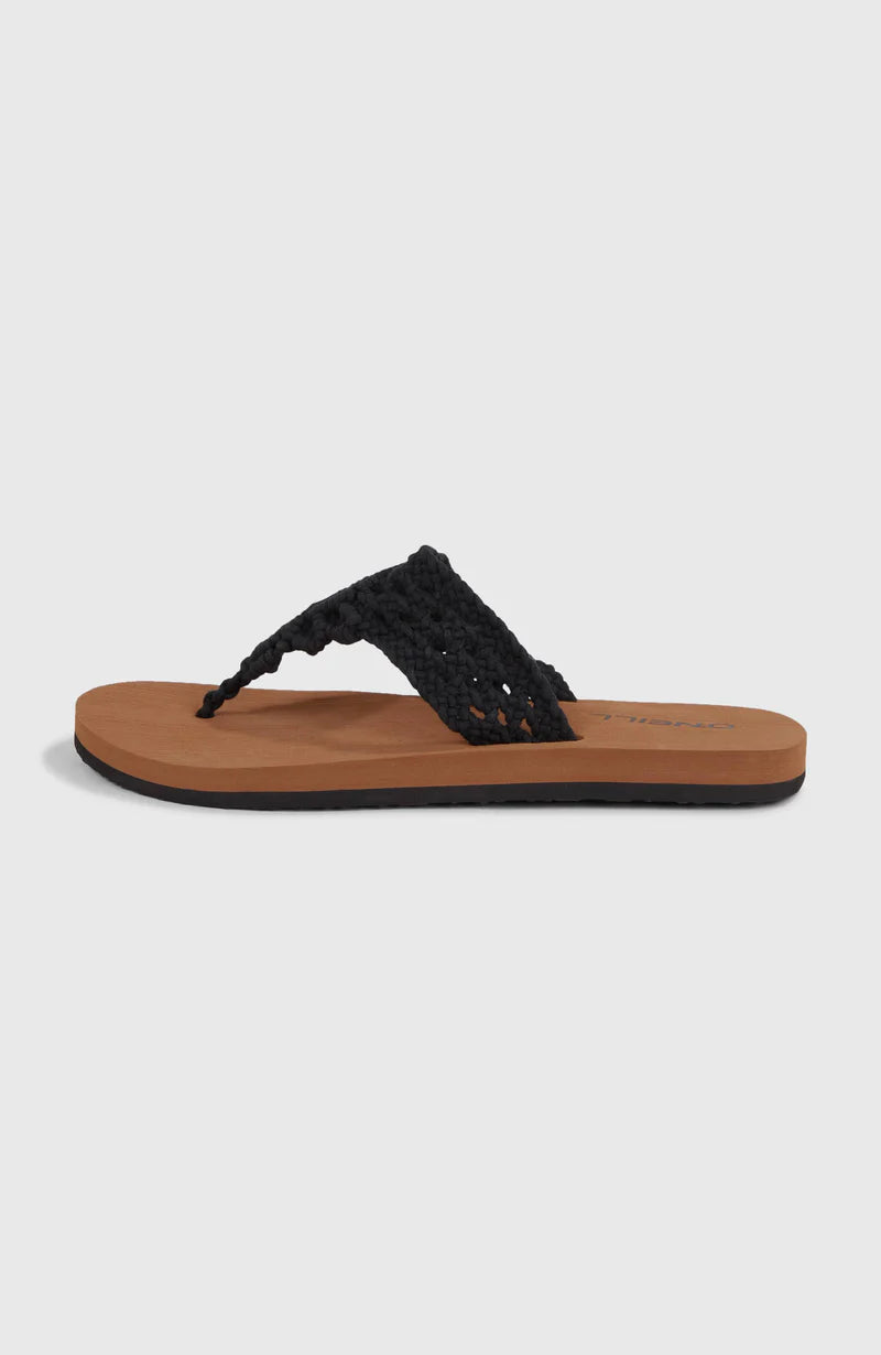 Ditsy Crochet Flip Flop - Black