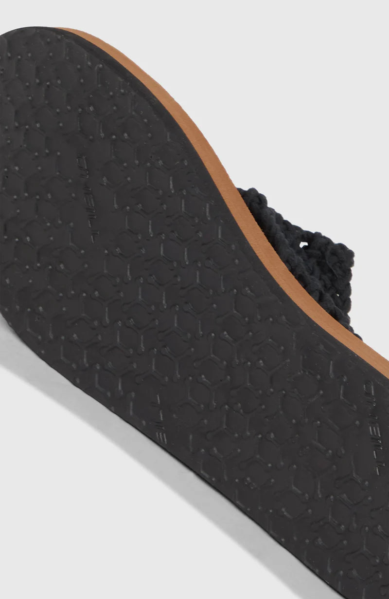 Ditsy Crochet Flip Flop - Black