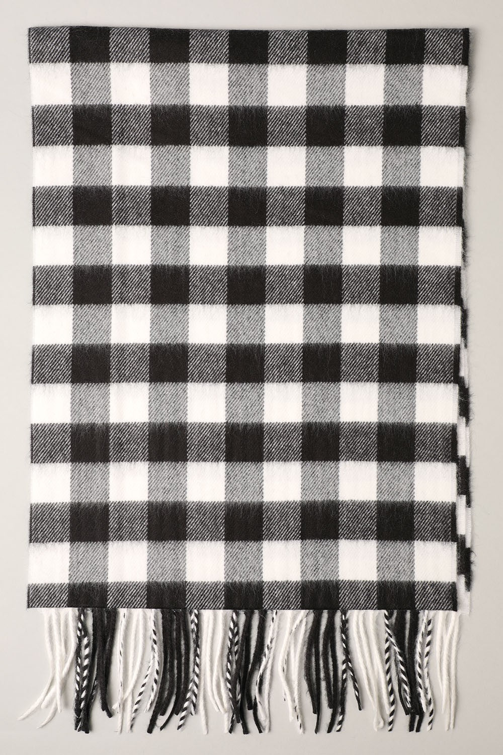 White Buffalo Plaid Scarf