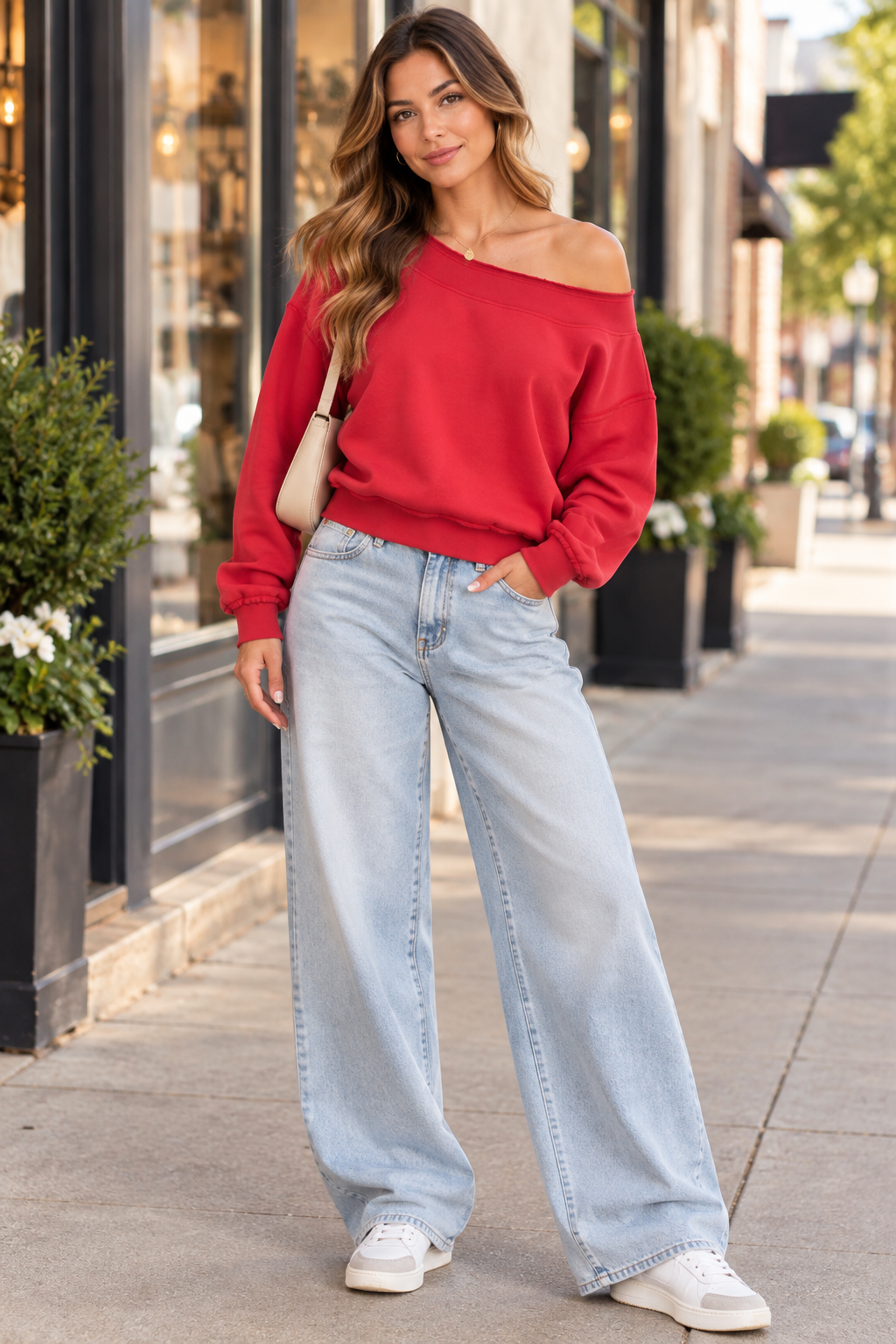 Off Shoulder - Red