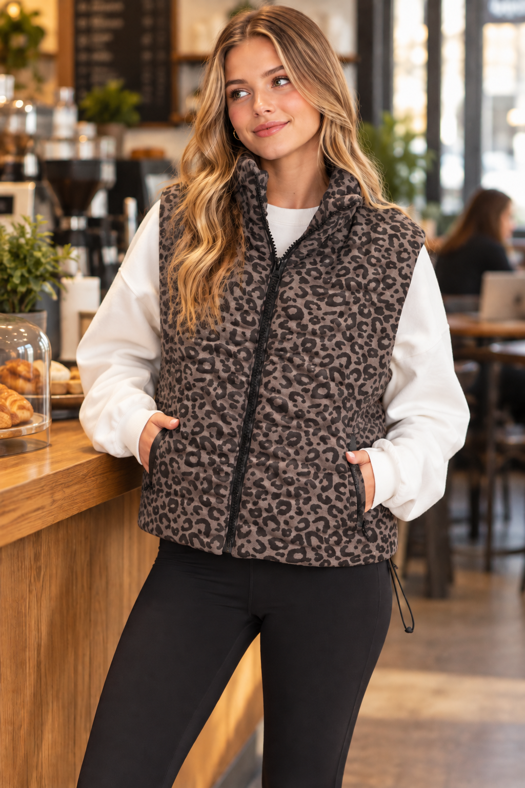 Animal Print Vest