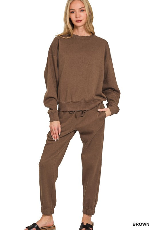Brown Jogger Set