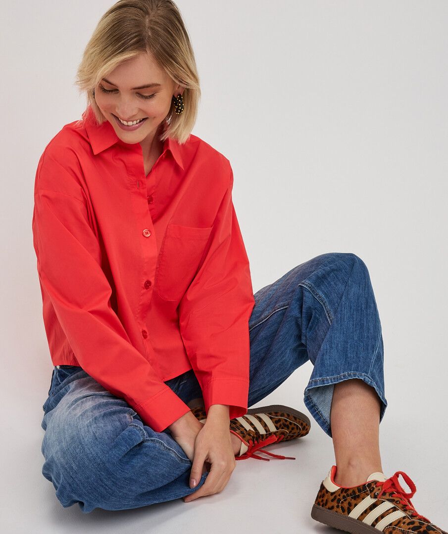 Brie Blouse - Coral