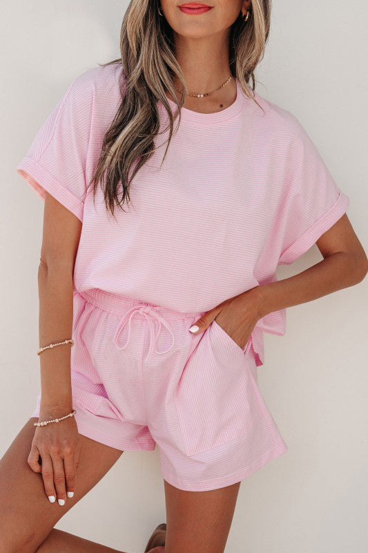 Lilith Striped Short Set