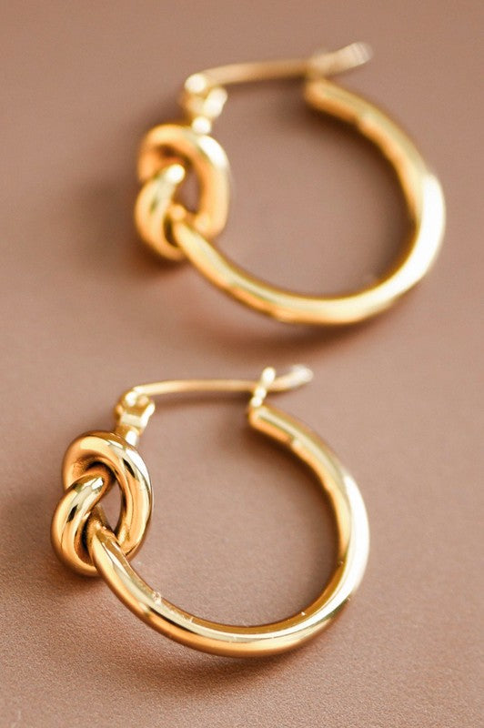 Lil - Gold Knot Hoop