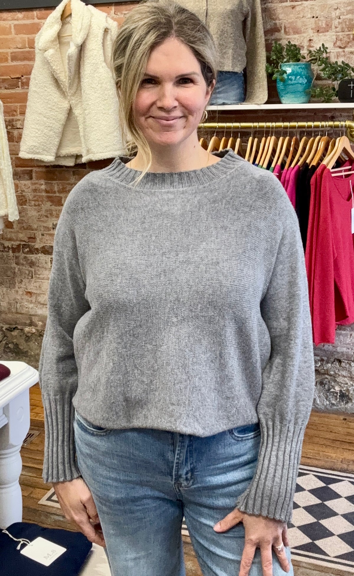 Sofia-Grey Sweater