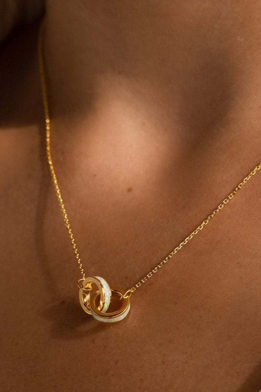 Opal Pendant Necklace