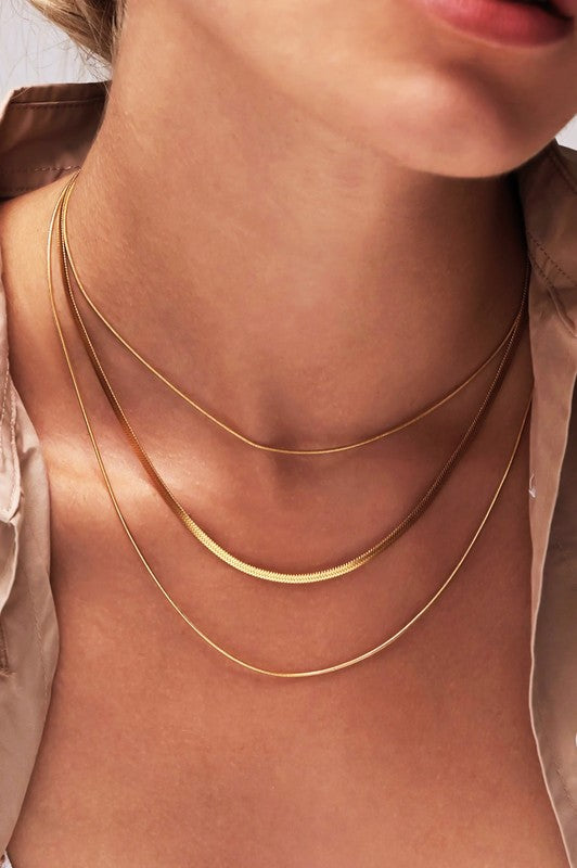 Lina Triple Layering Necklace