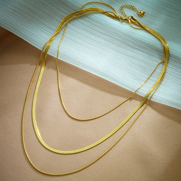 Lina Triple Layering Necklace