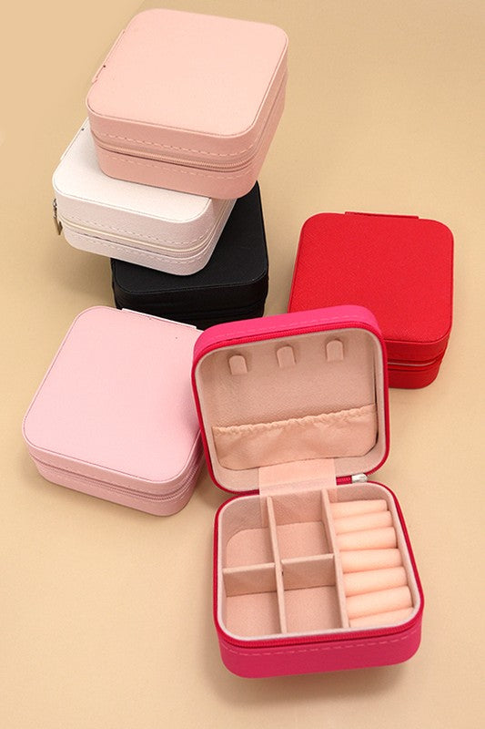 Travel Jewelry Box - Light Pink