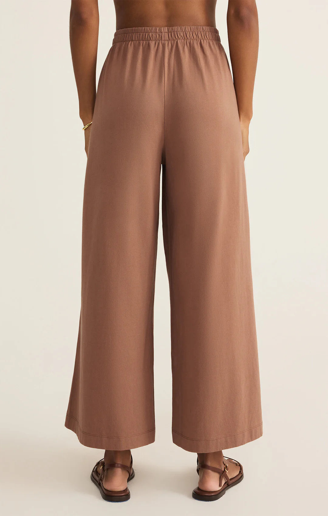 Scout Jersey Crop Flare Pant - Teakwood