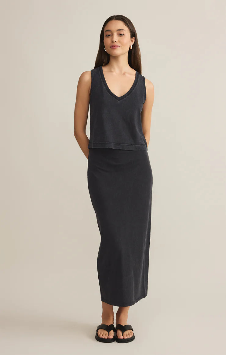 Gail Midi Skirt - Black