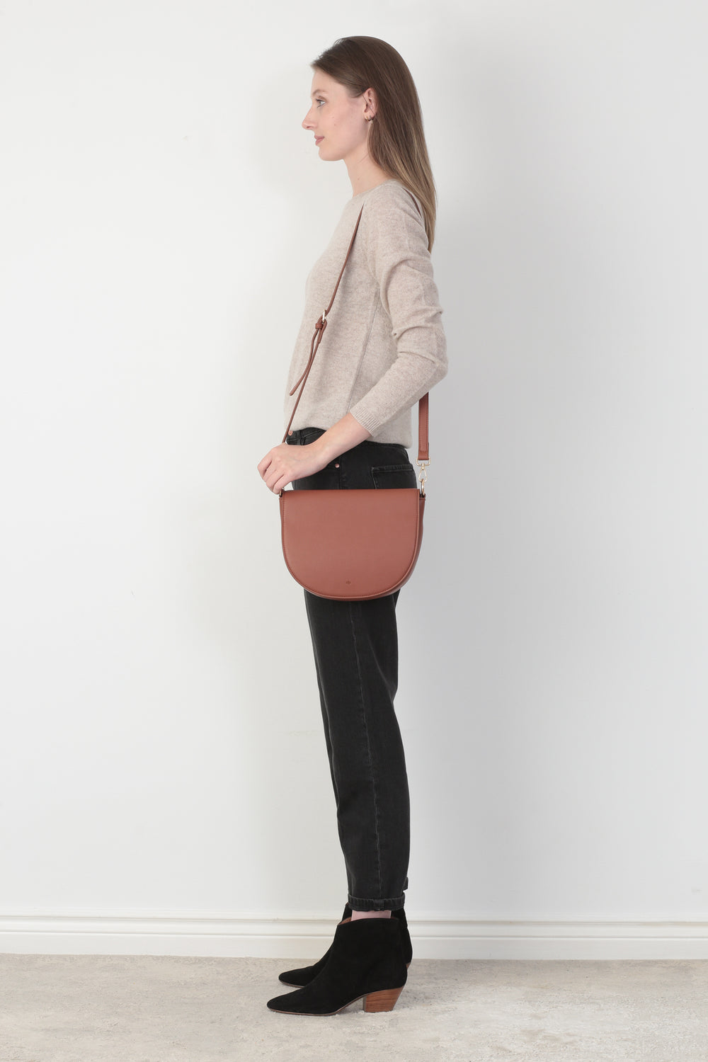 Ela Mini Saddle Bag - Walnut