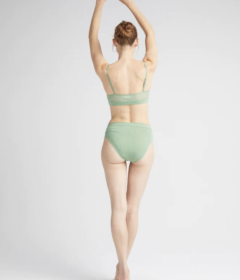 High Cut Sage Bralette
