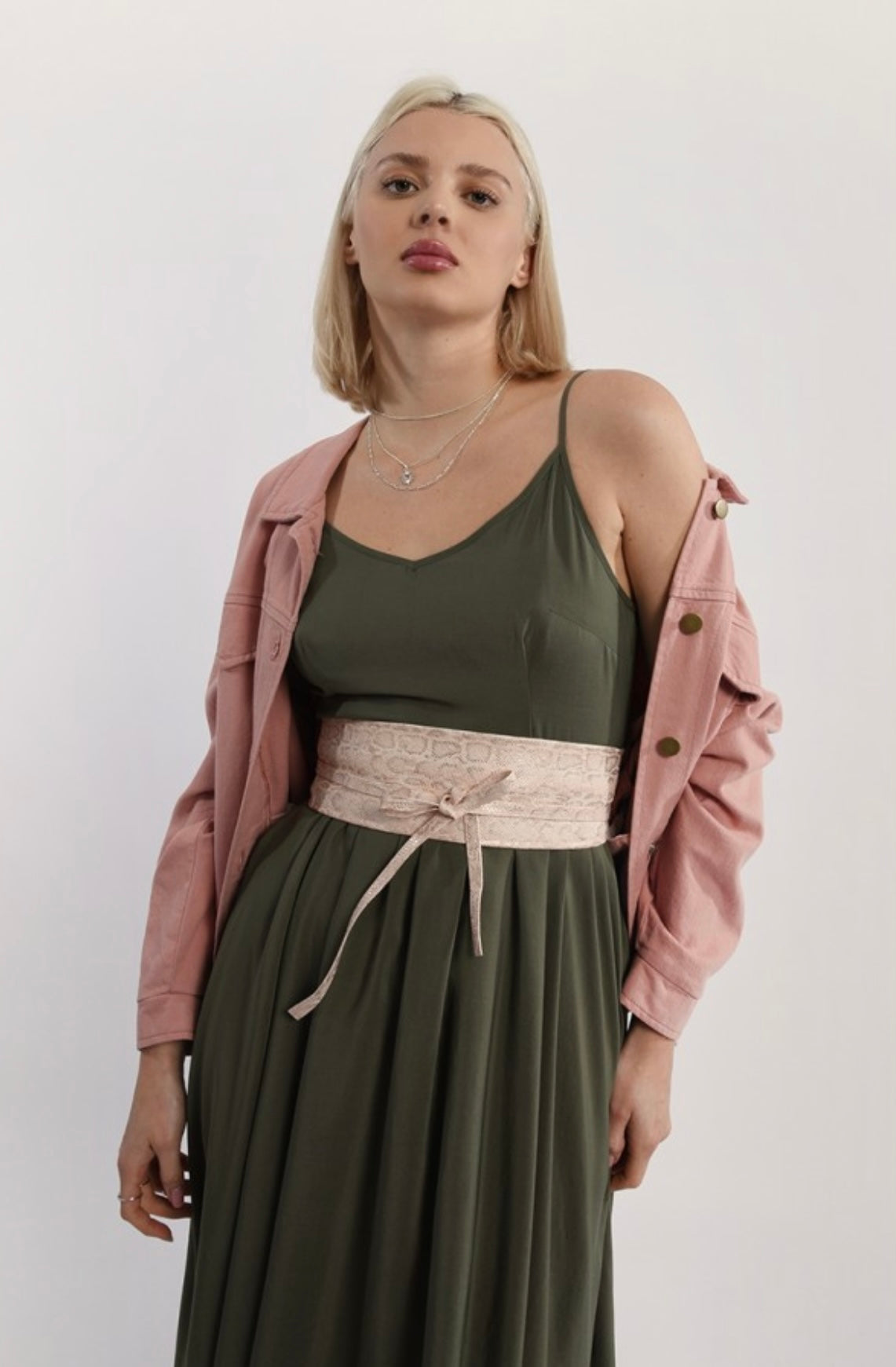 Pink Snake Belt
