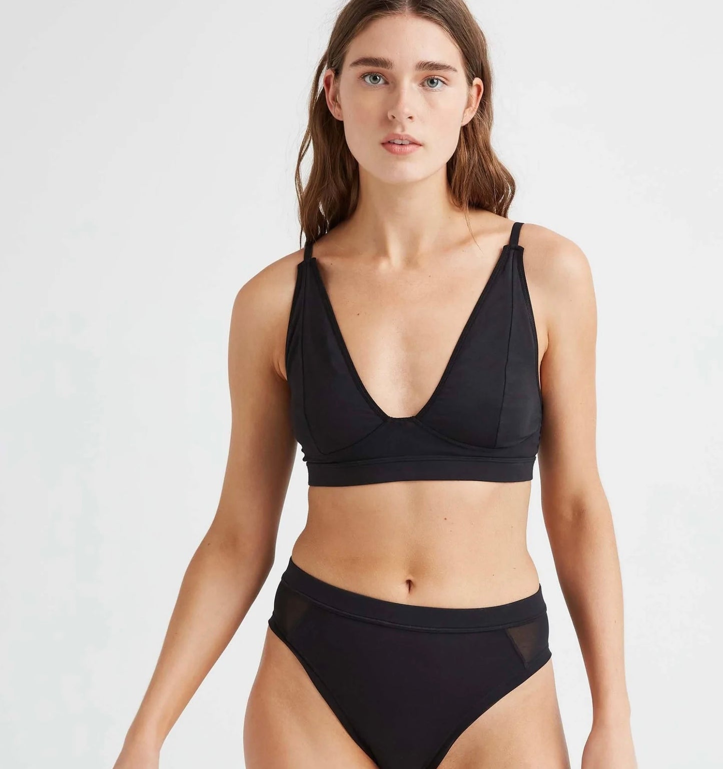High Cut Black Bralette