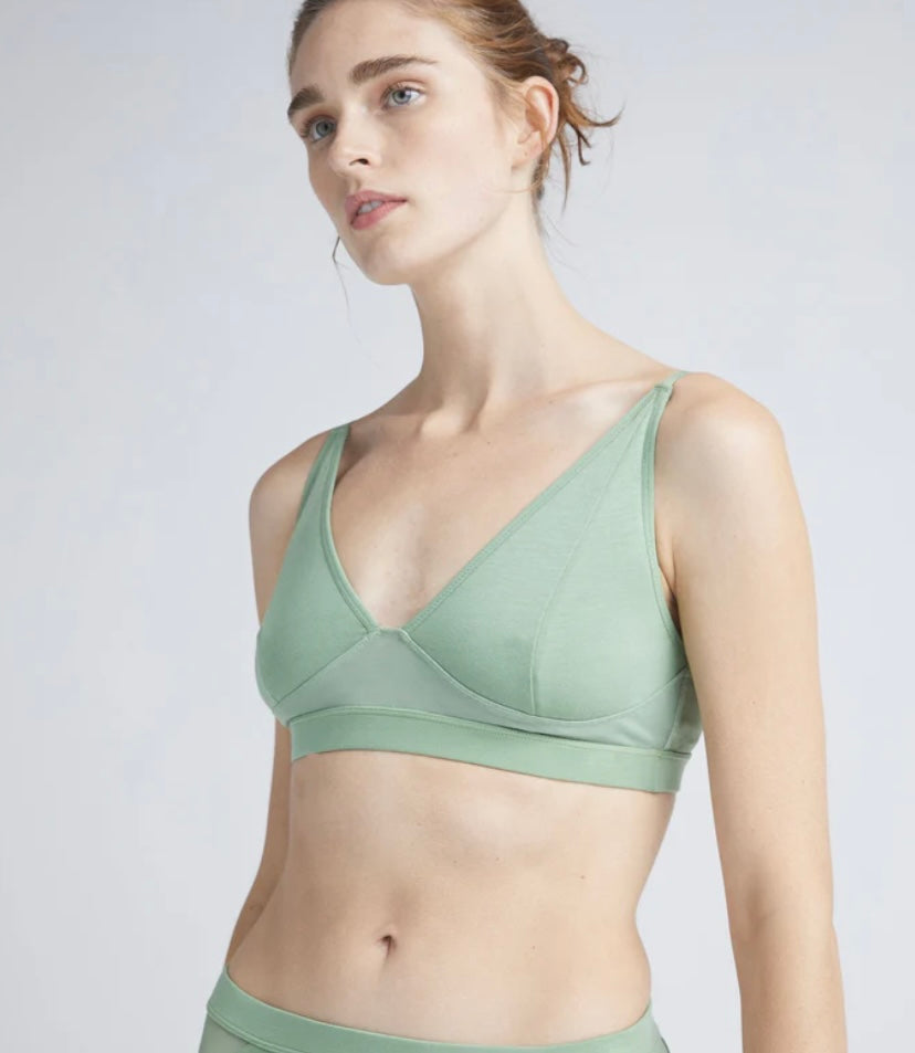 High Cut Sage Bralette