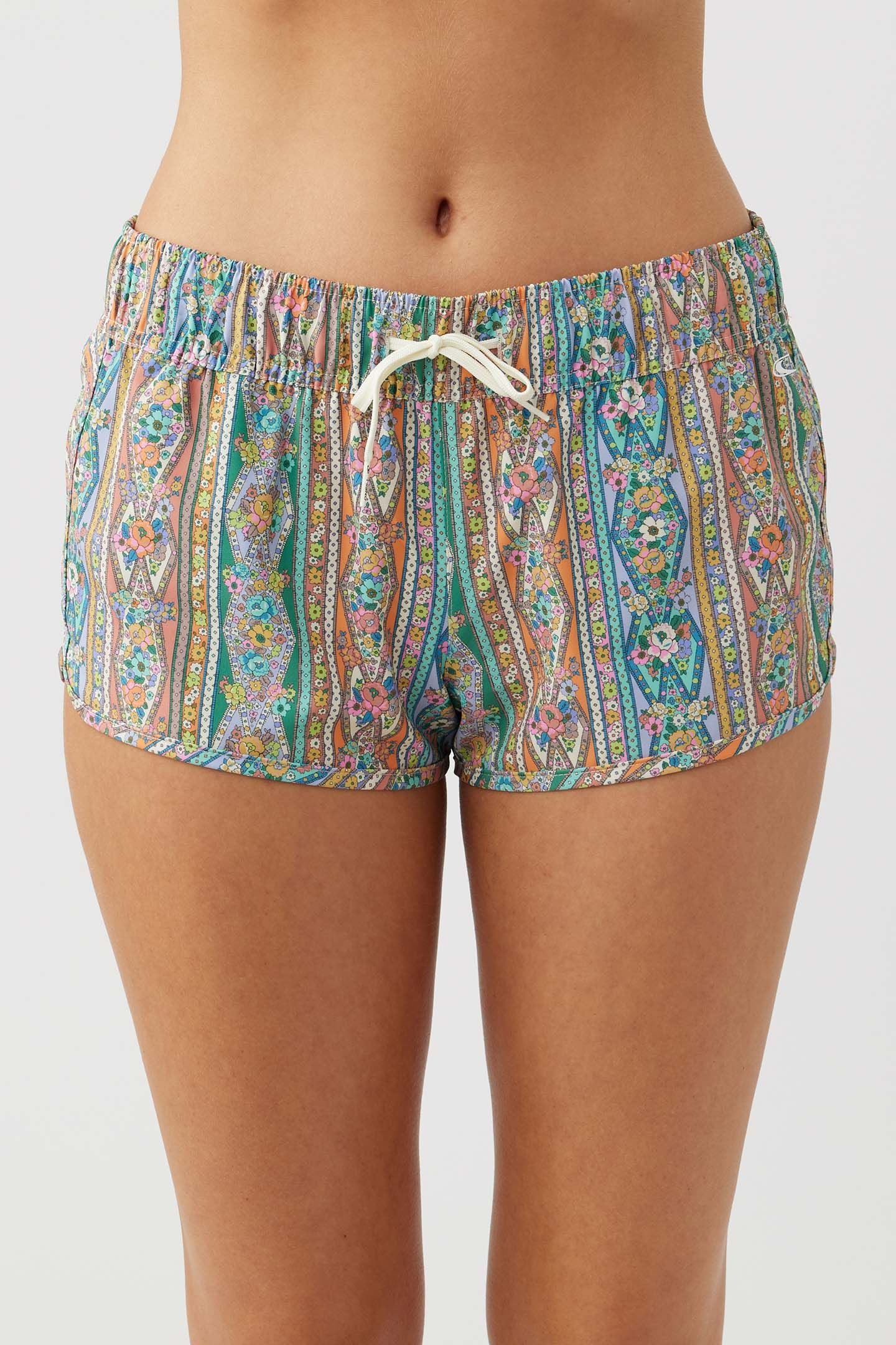 Laney Green Multicolour Board Short