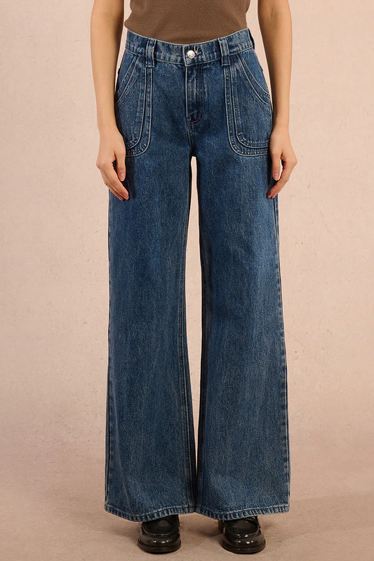 Molly Square Pocket Denim