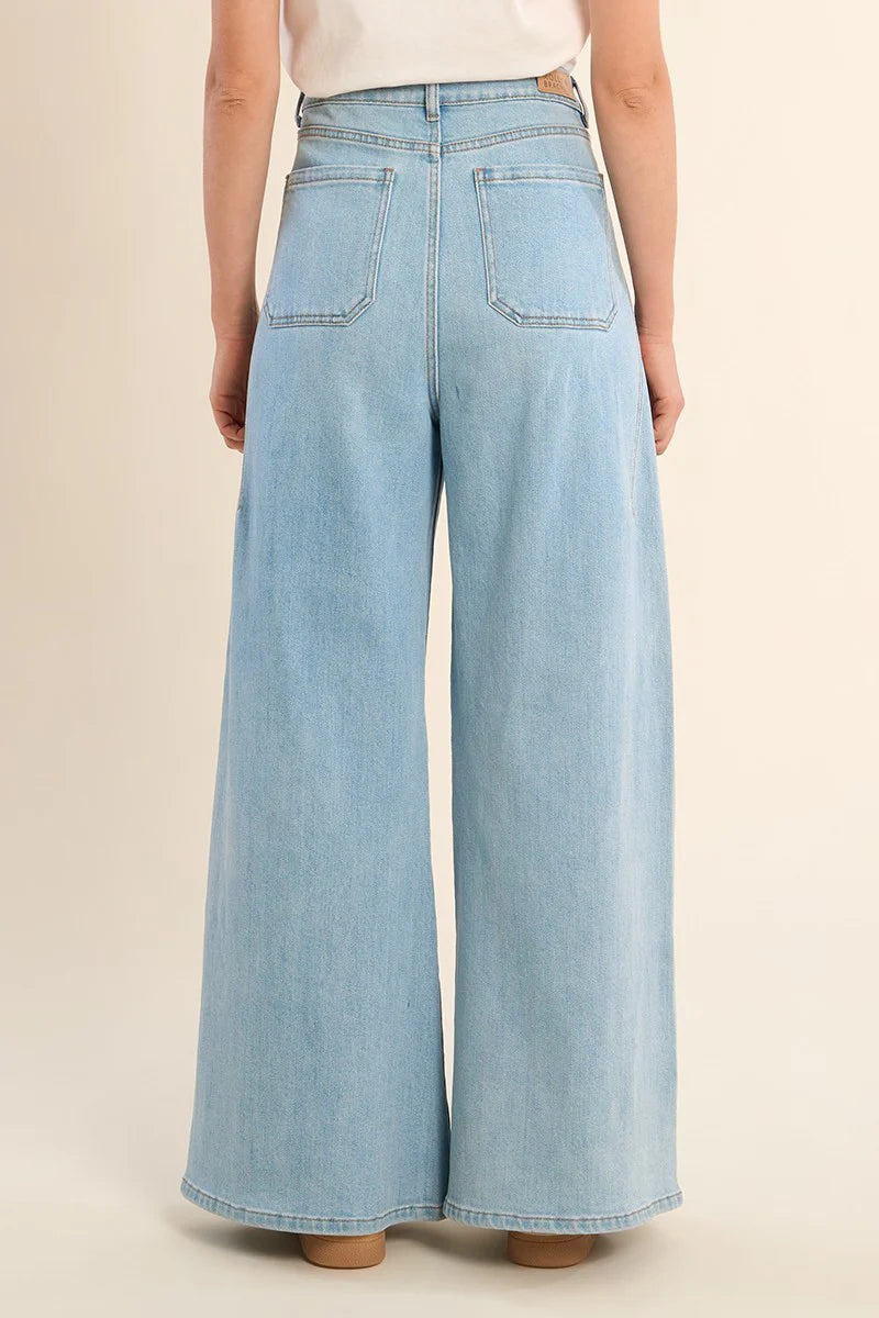 Patsy- High Waisted Wide Leg Denim by Molly Bracken
