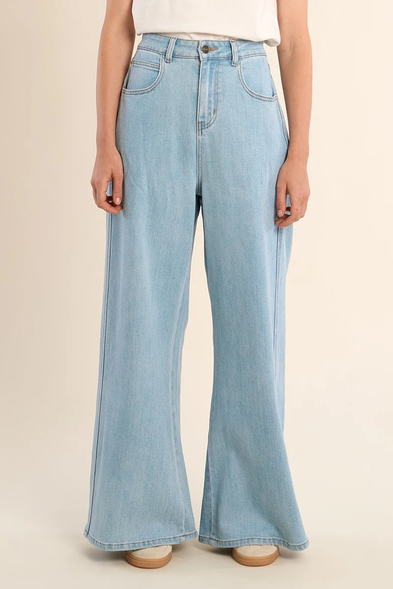 Patsy- High Waisted Wide Leg Denim by Molly Bracken
